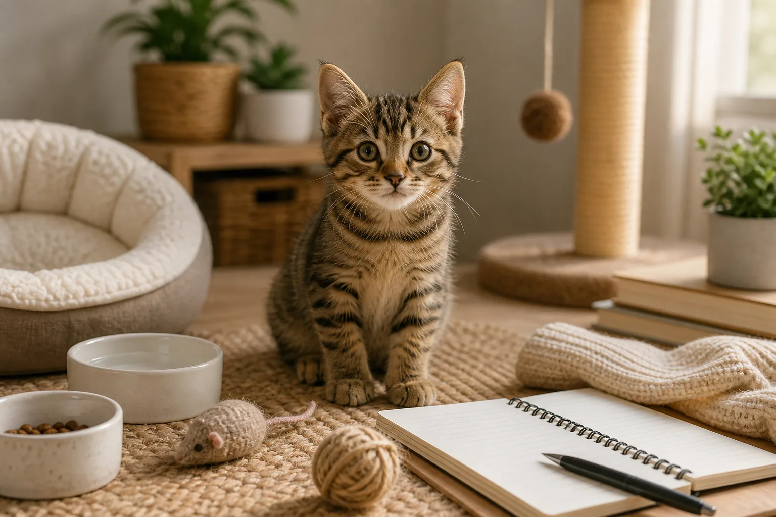 Daily Cat Care Ideas editorial image