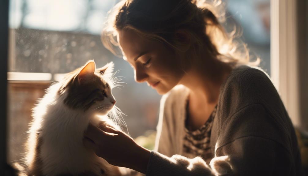 bonding through grooming cats