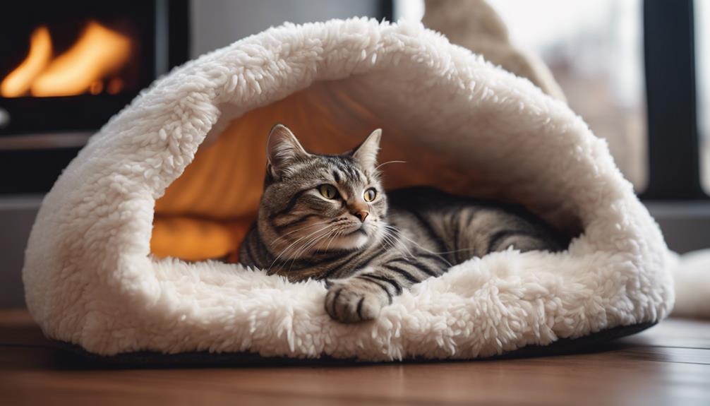 cat bed heating options