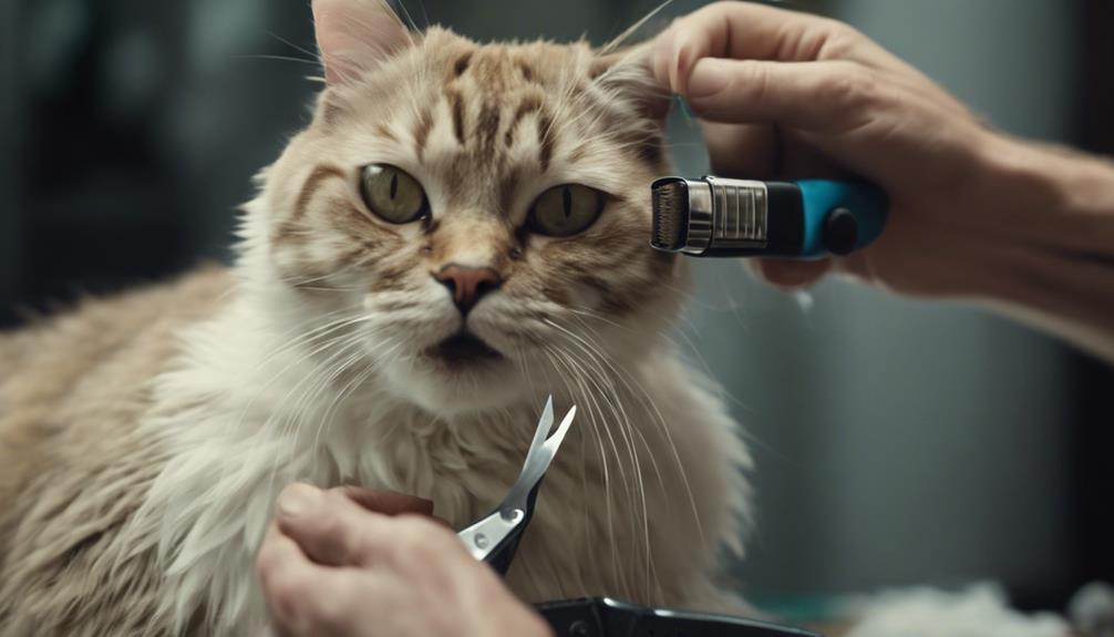cat grooming avoid human clippers