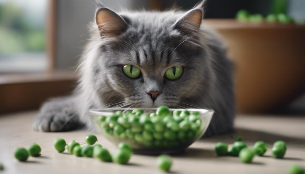 cats allergic to peas