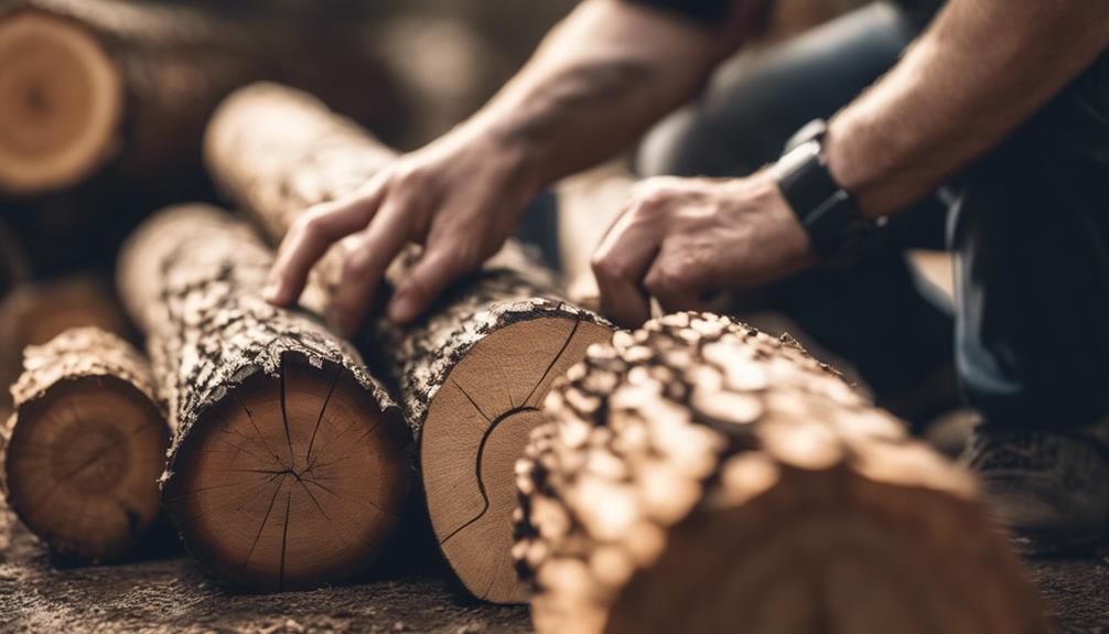 choosing the ideal campfire log