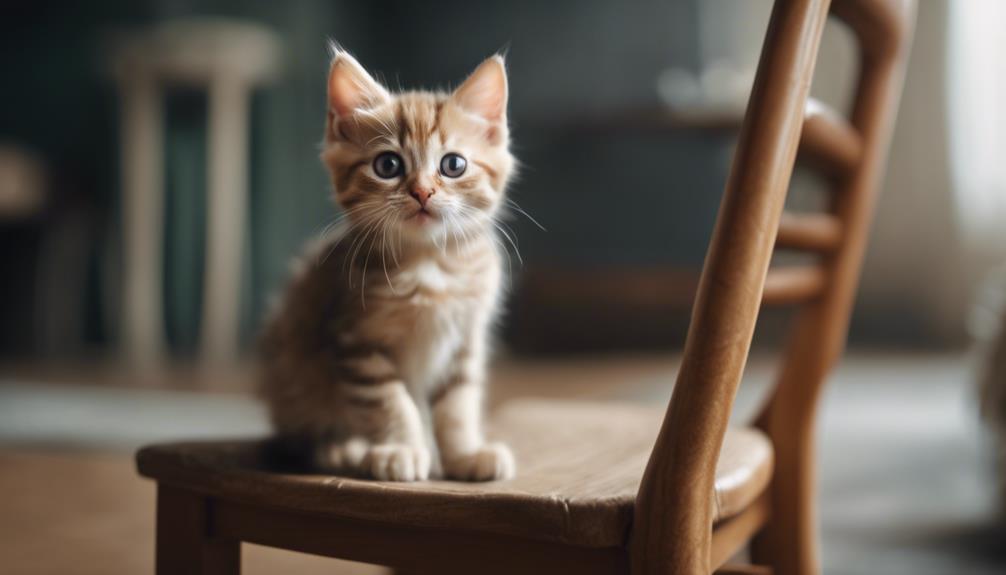 comforting a scared kitten