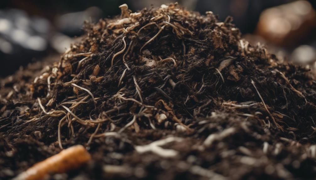 compost enriched with cat hair