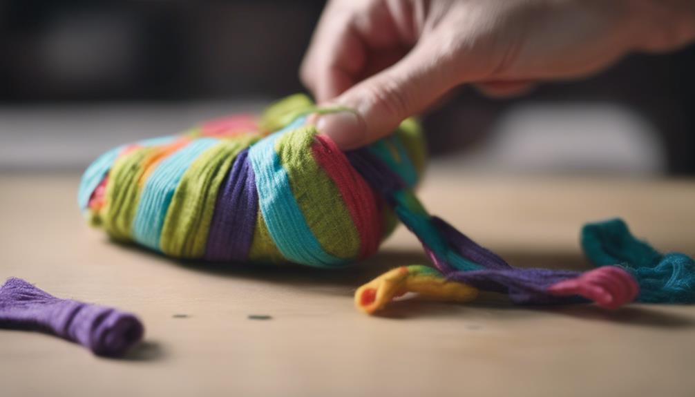 crafting a sock animal