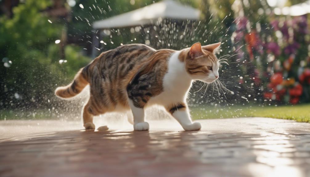 deter animals with water