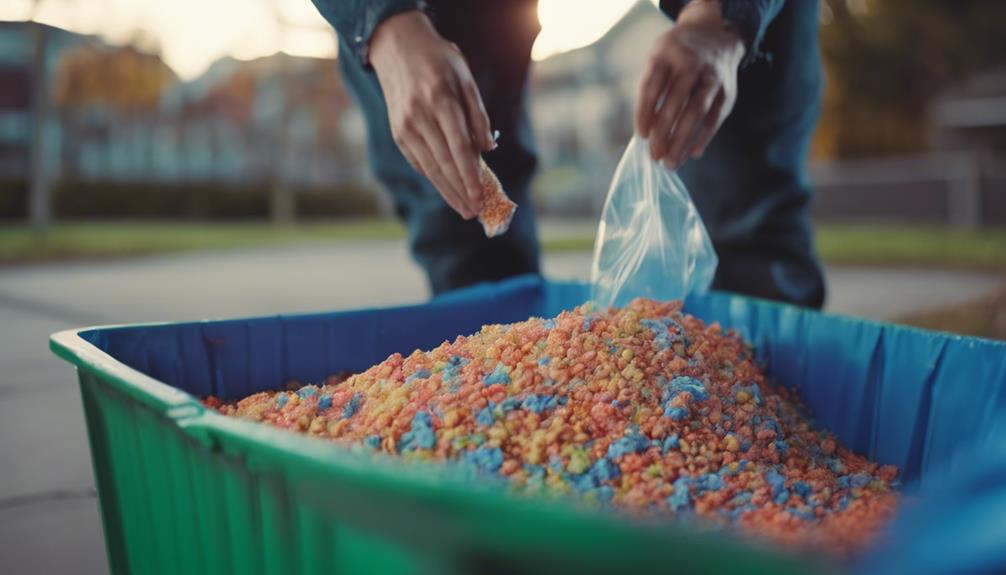 dispose of cat litter