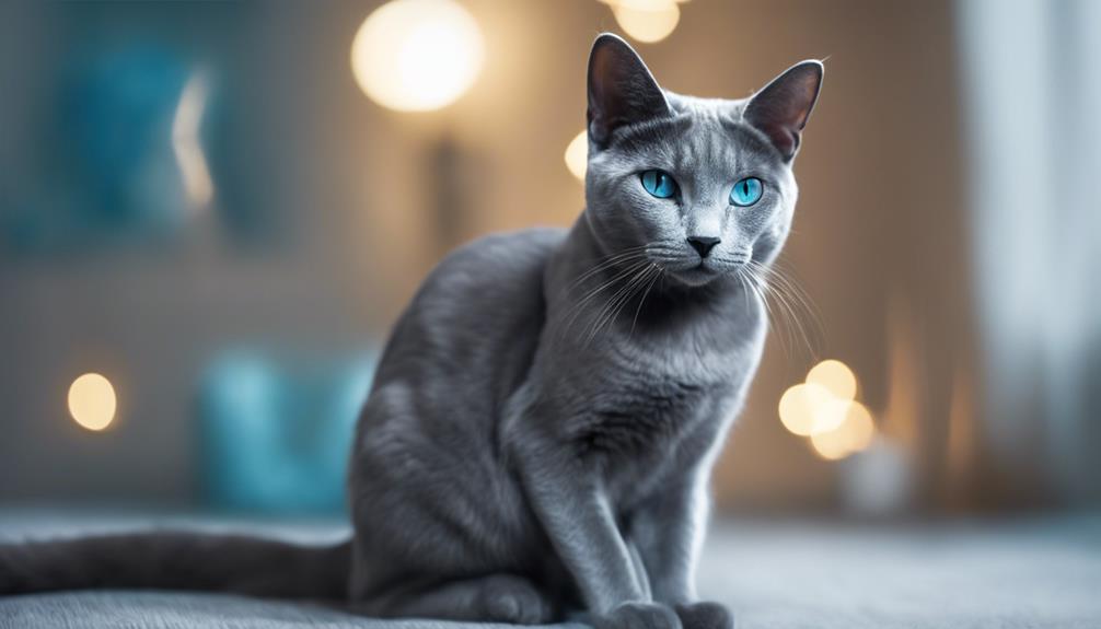 elegant grey feline breed