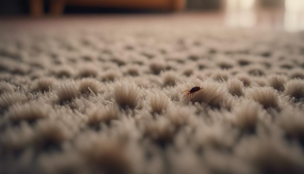 flea infestation in carpets