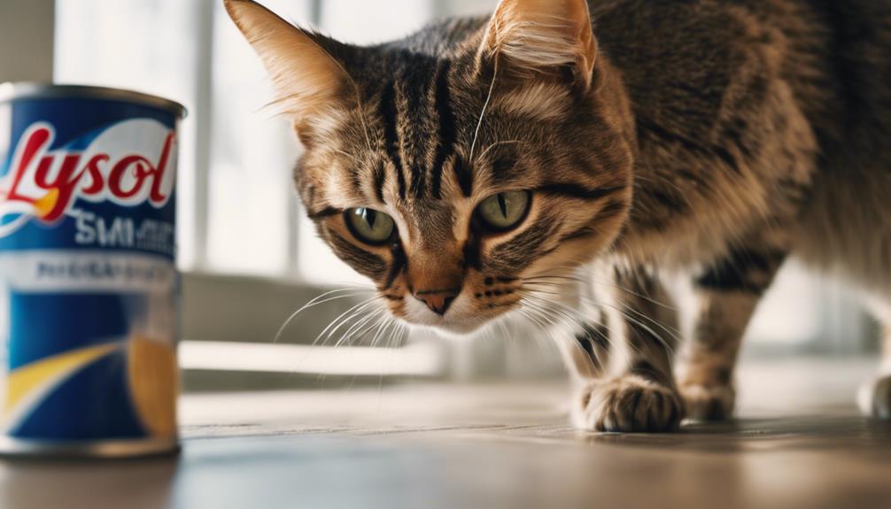 lysol fumes harm cats