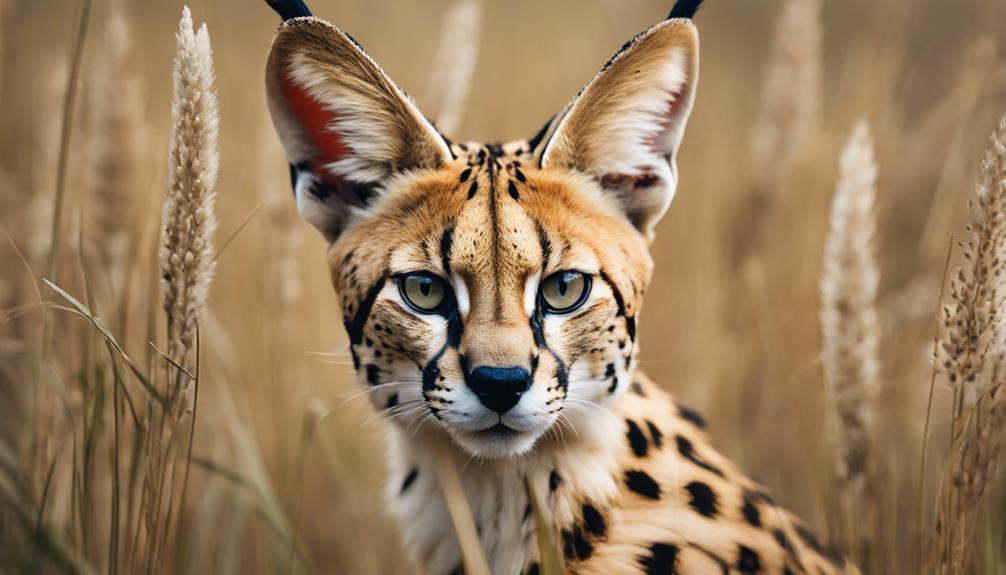 majestic spotted serval cats