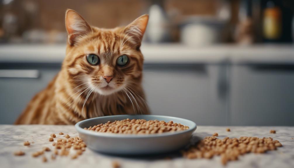 mixing cat food textures