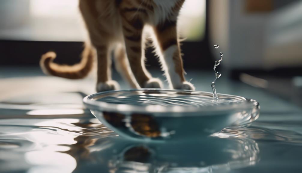 observing cat s water consumption