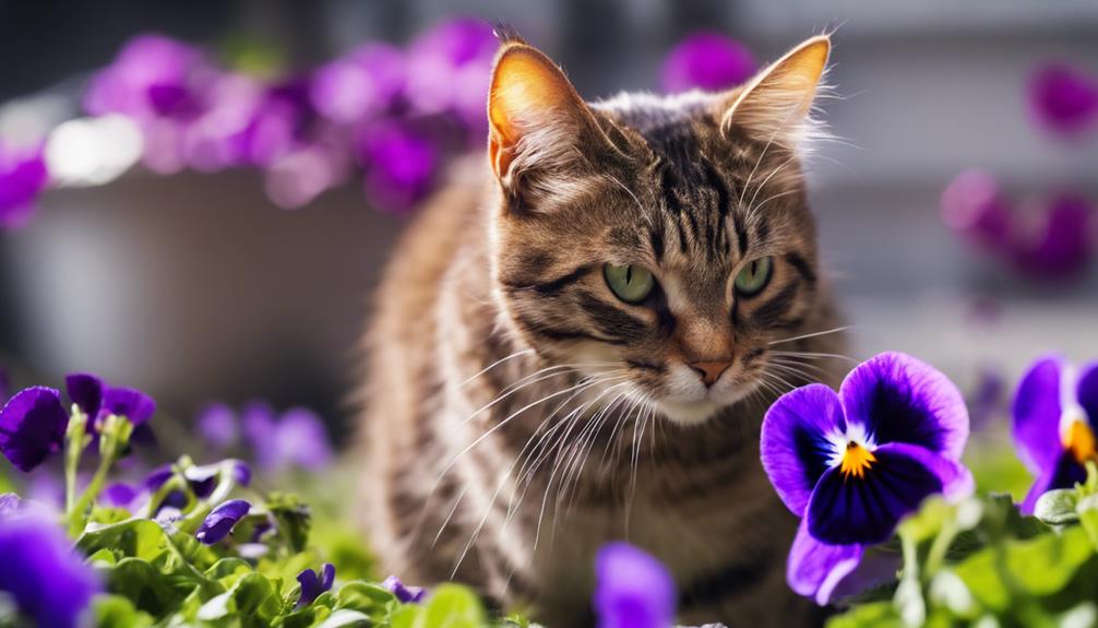 pansies toxic to cats