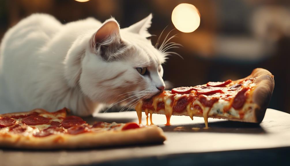 pizza is harmful for cats