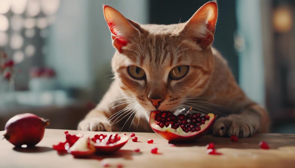 pomegranate danger for cats