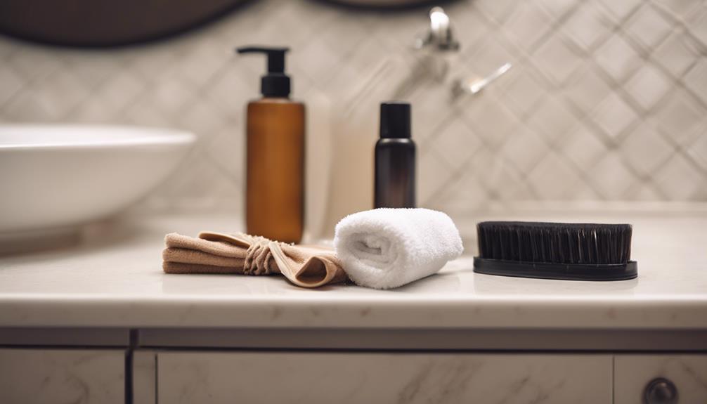 preparing for a bath