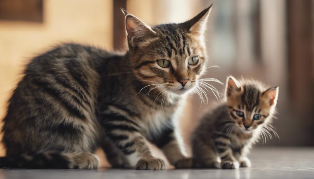 protective mother cat relocating