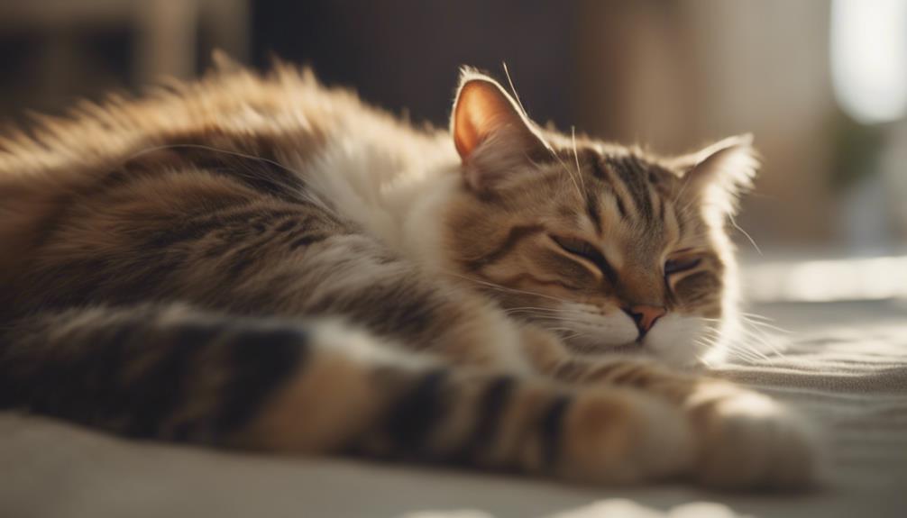 purring kneading contentment shown