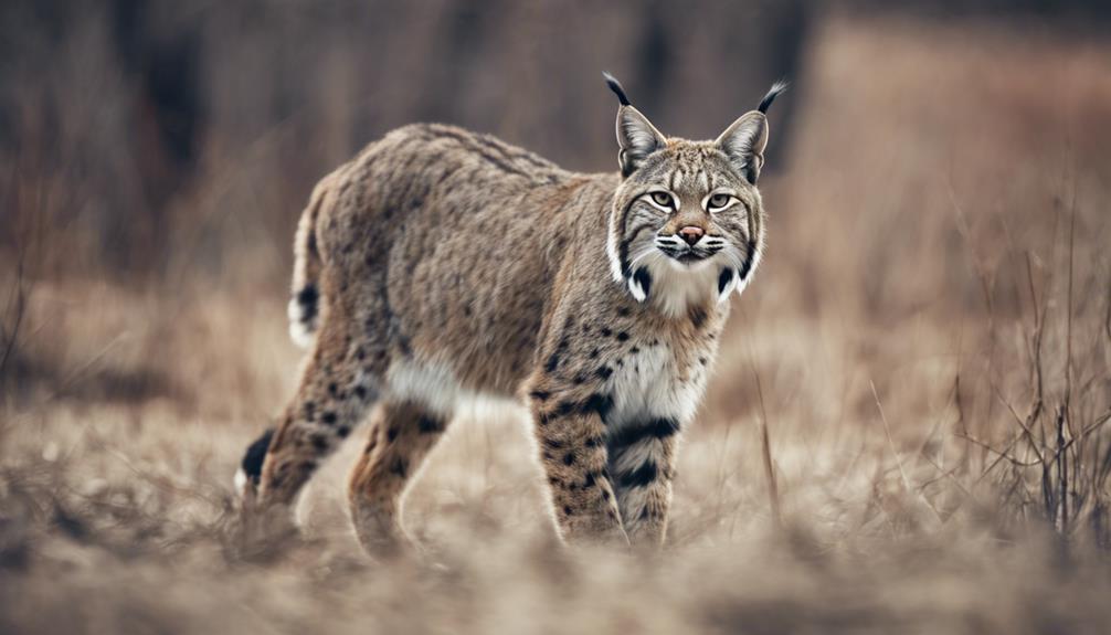 rare sighting of bobcats