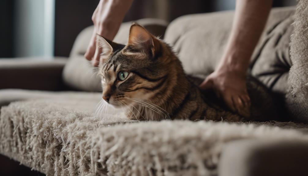 redirecting cat scratching behavior