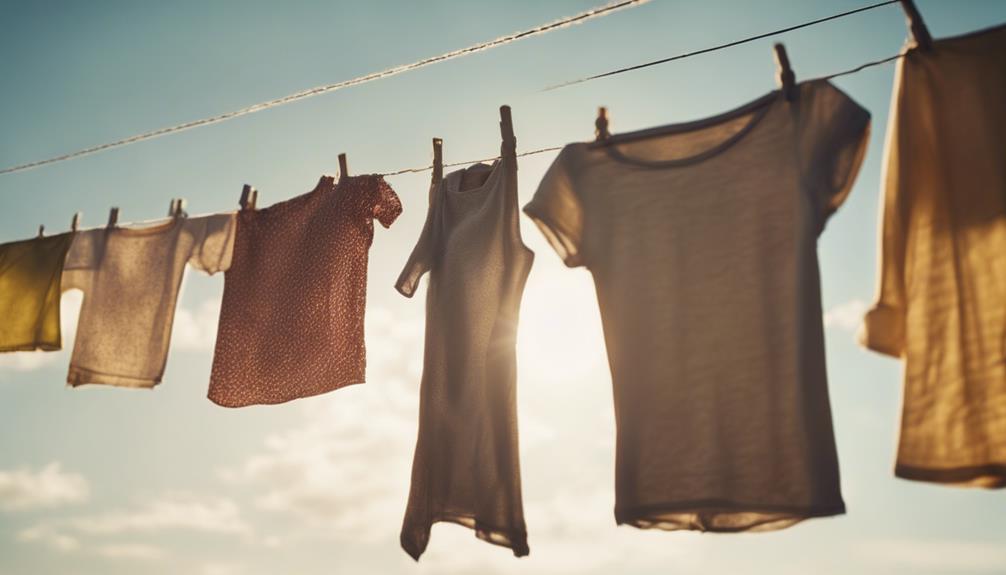 sun drying for odor removal