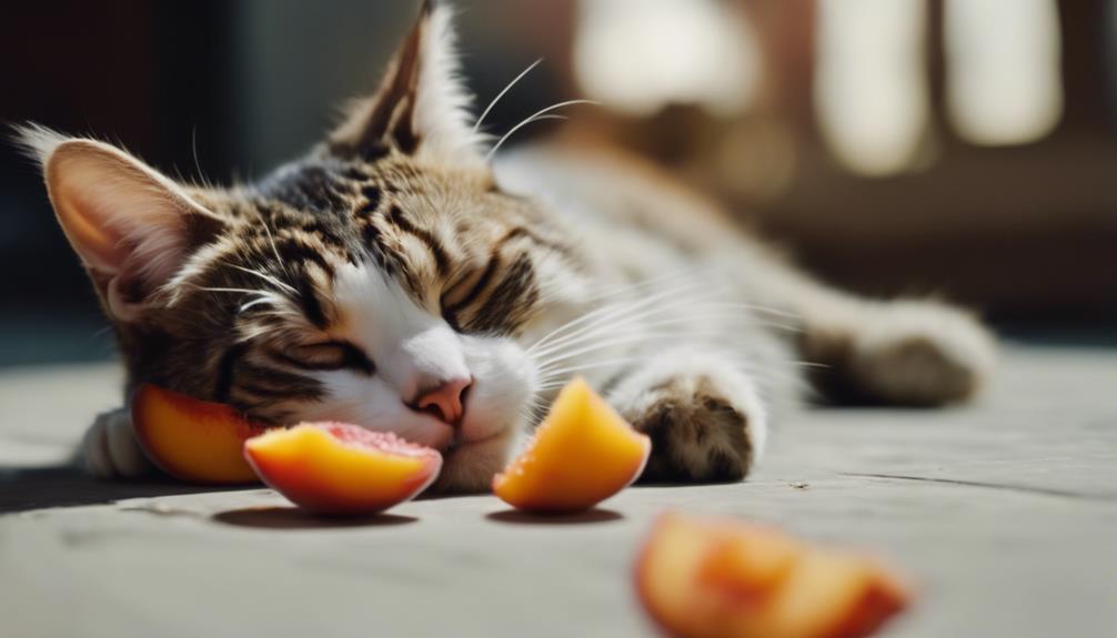 symptoms of peach ingestion