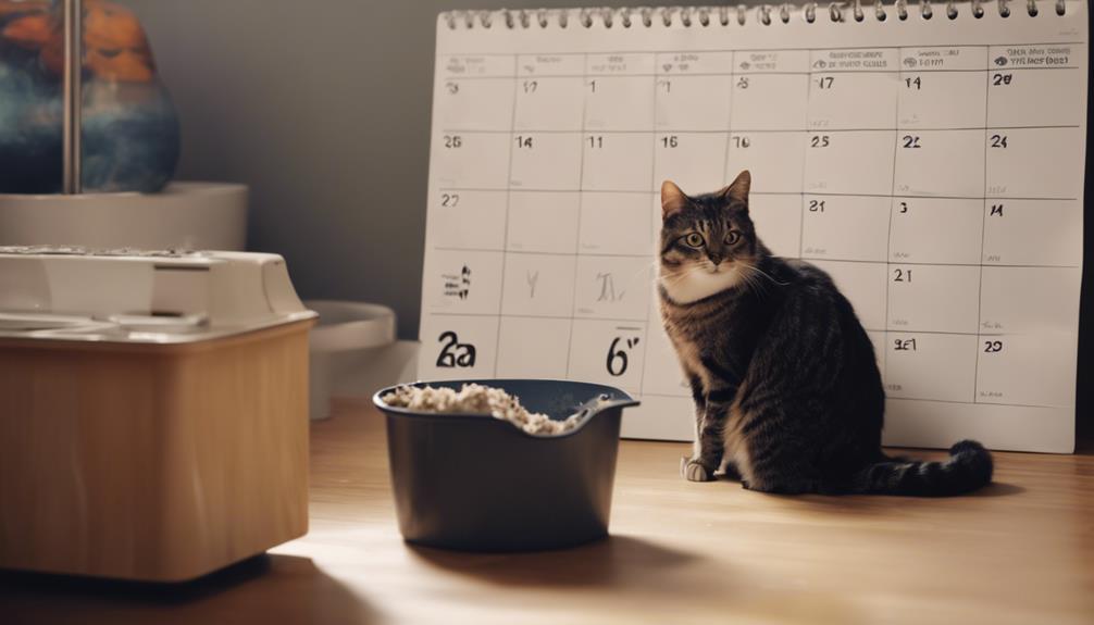 tracking feline bathroom patterns